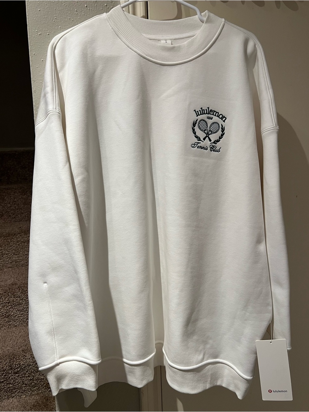 lululemon athletica White Crewneck Tennis Club Sweatshirt